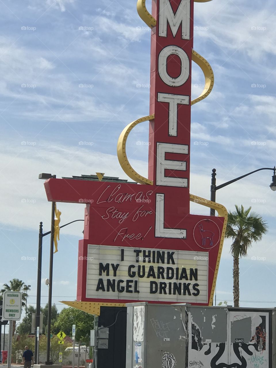 Angels drink Vegas signs