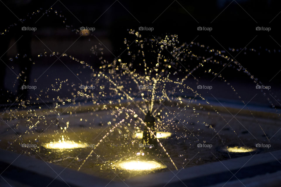 water in the lighting effects