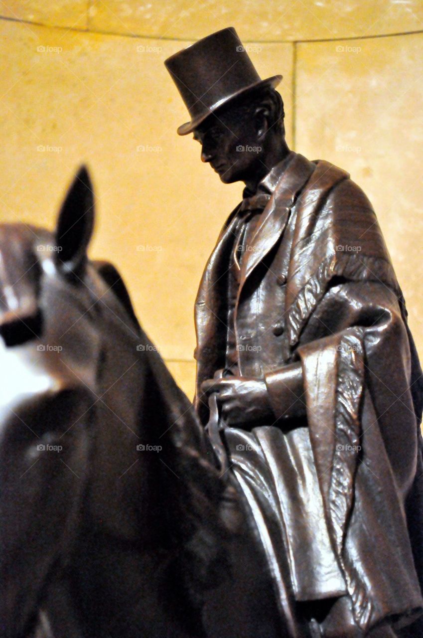 Lincoln on horse