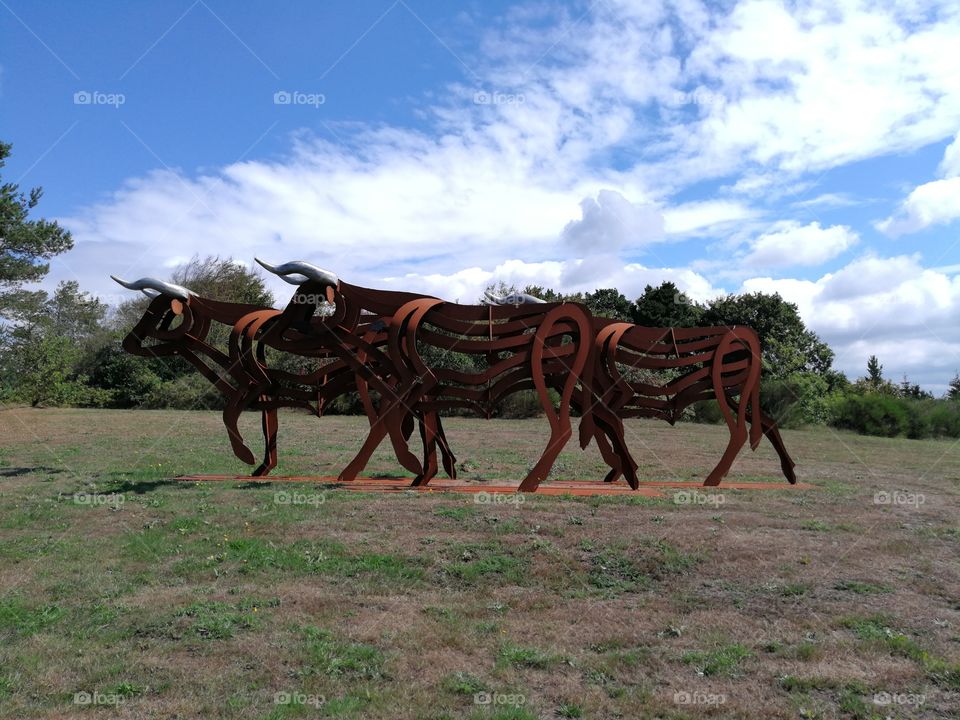 Sculptures in Oksbøl