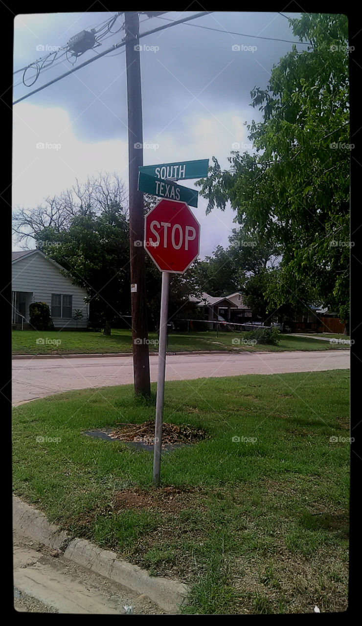 South Texas. notice the street names and this is where I am... South Texas
