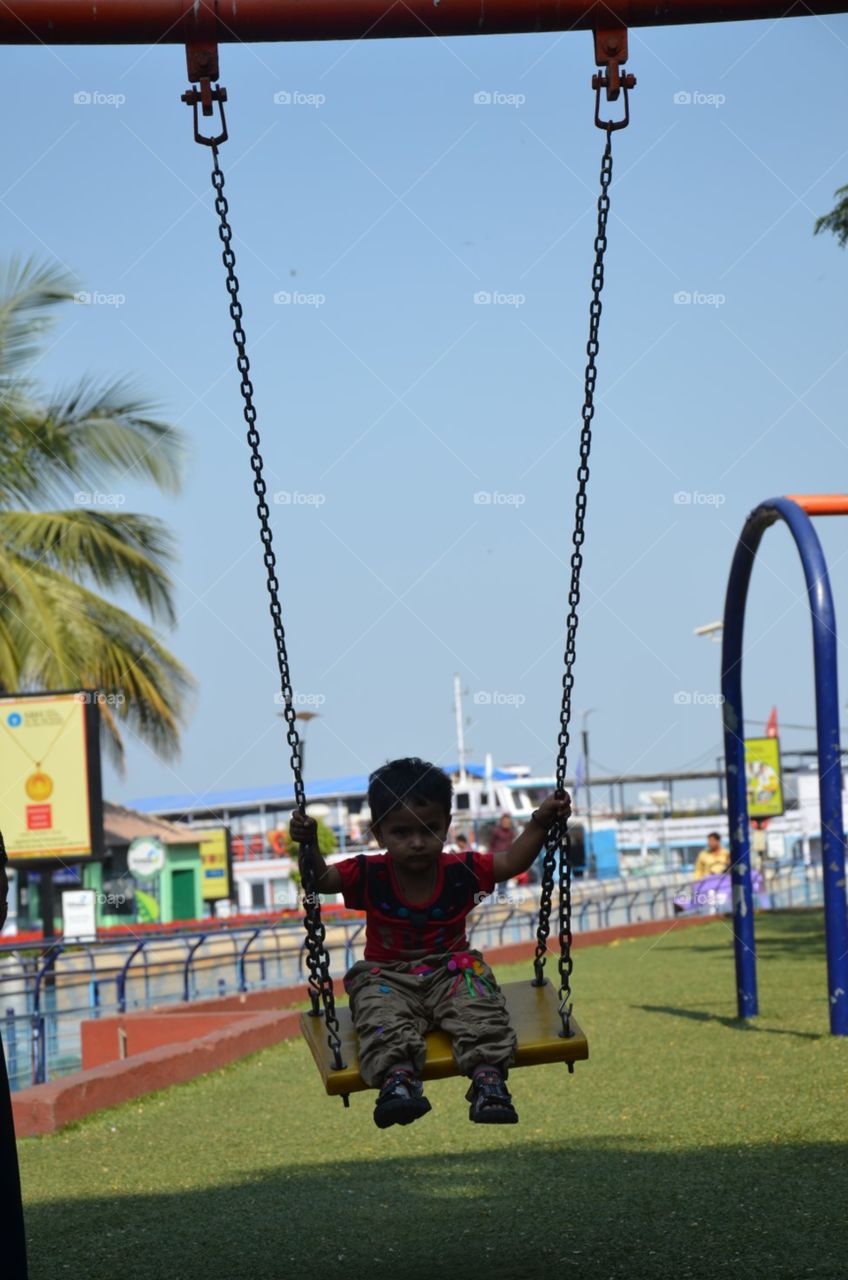 Competition, Swing, Child, People, Fun