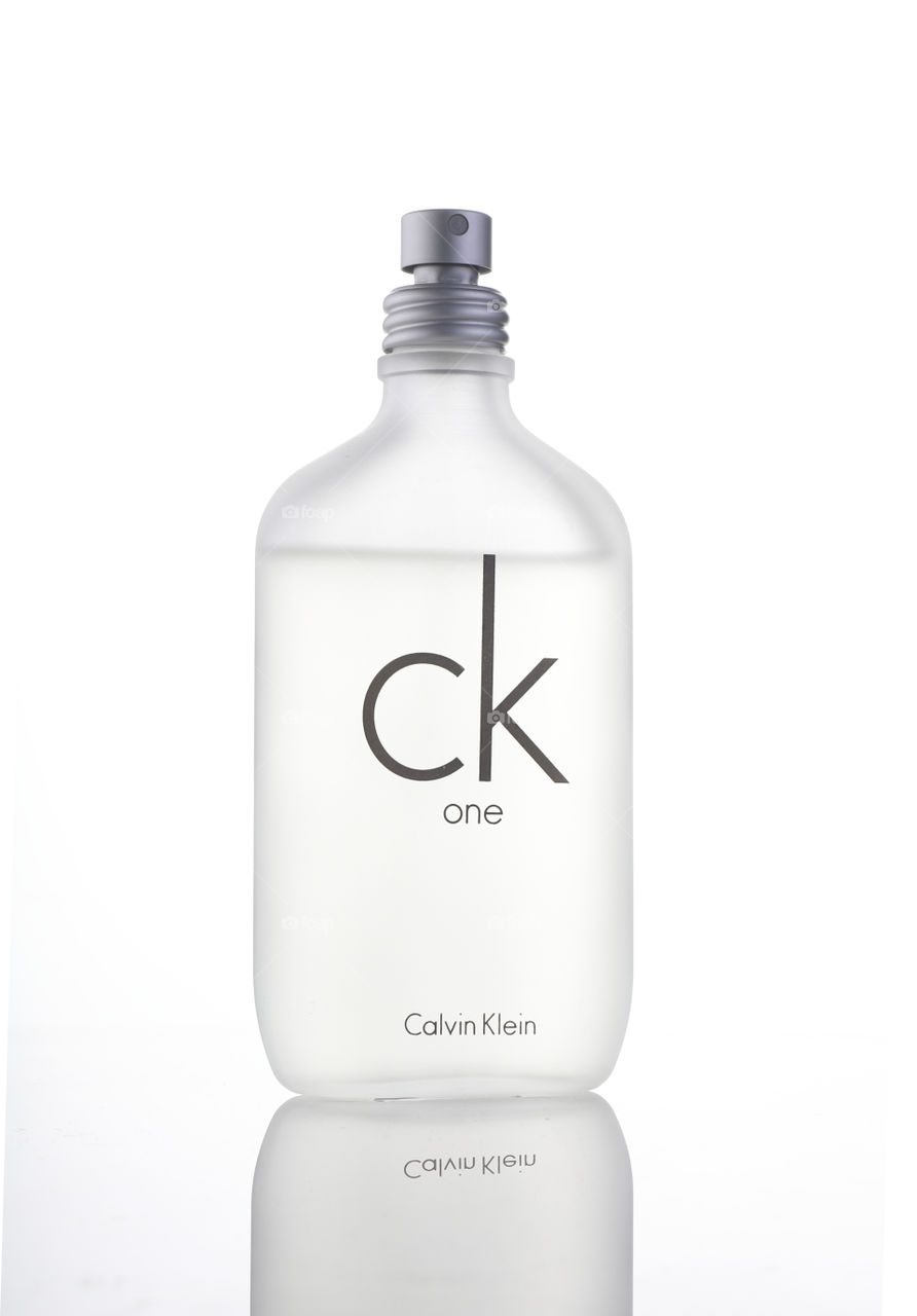 Calvin Klein One perfume bottle isolated on white background