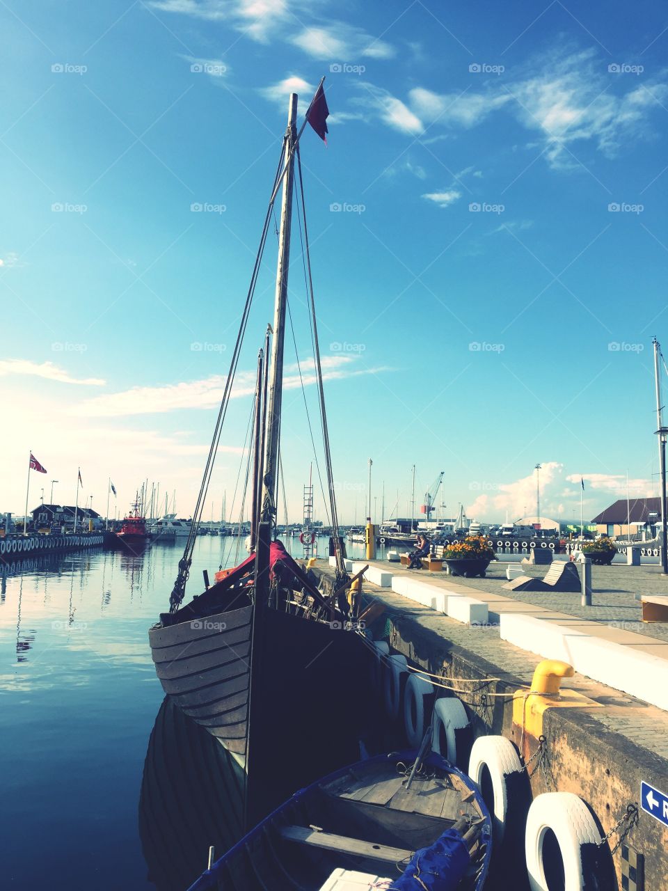 Boat in the harbour