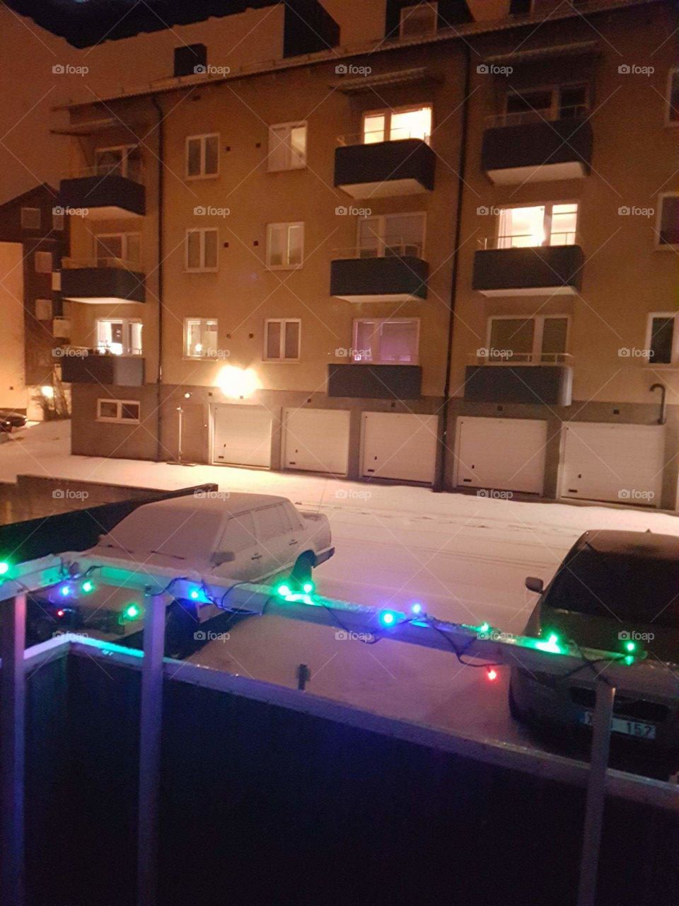 swedish winter with snow
