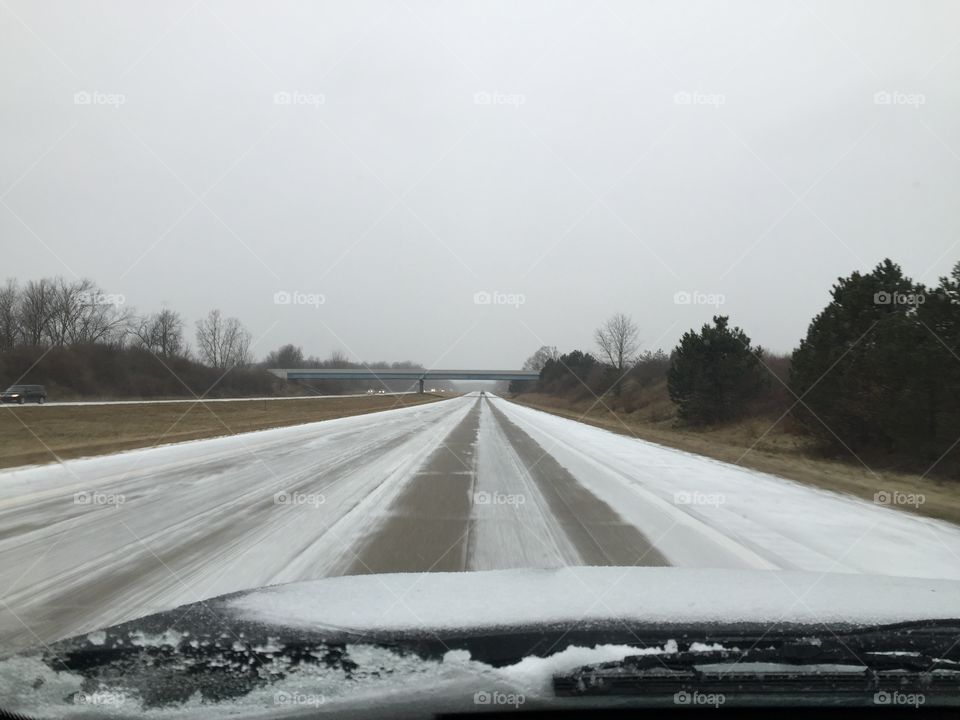 Snow freeway