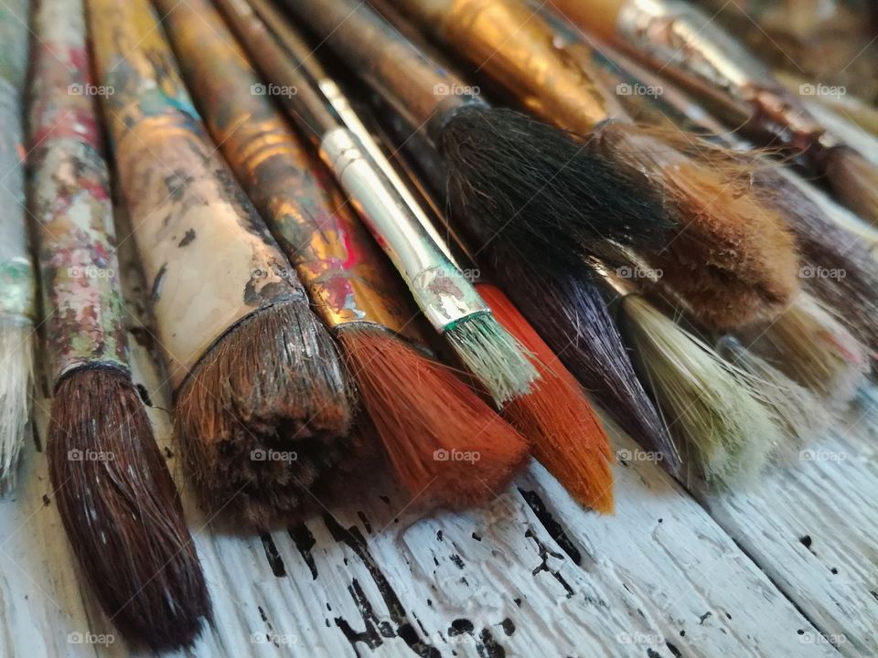 brushes brush art painting