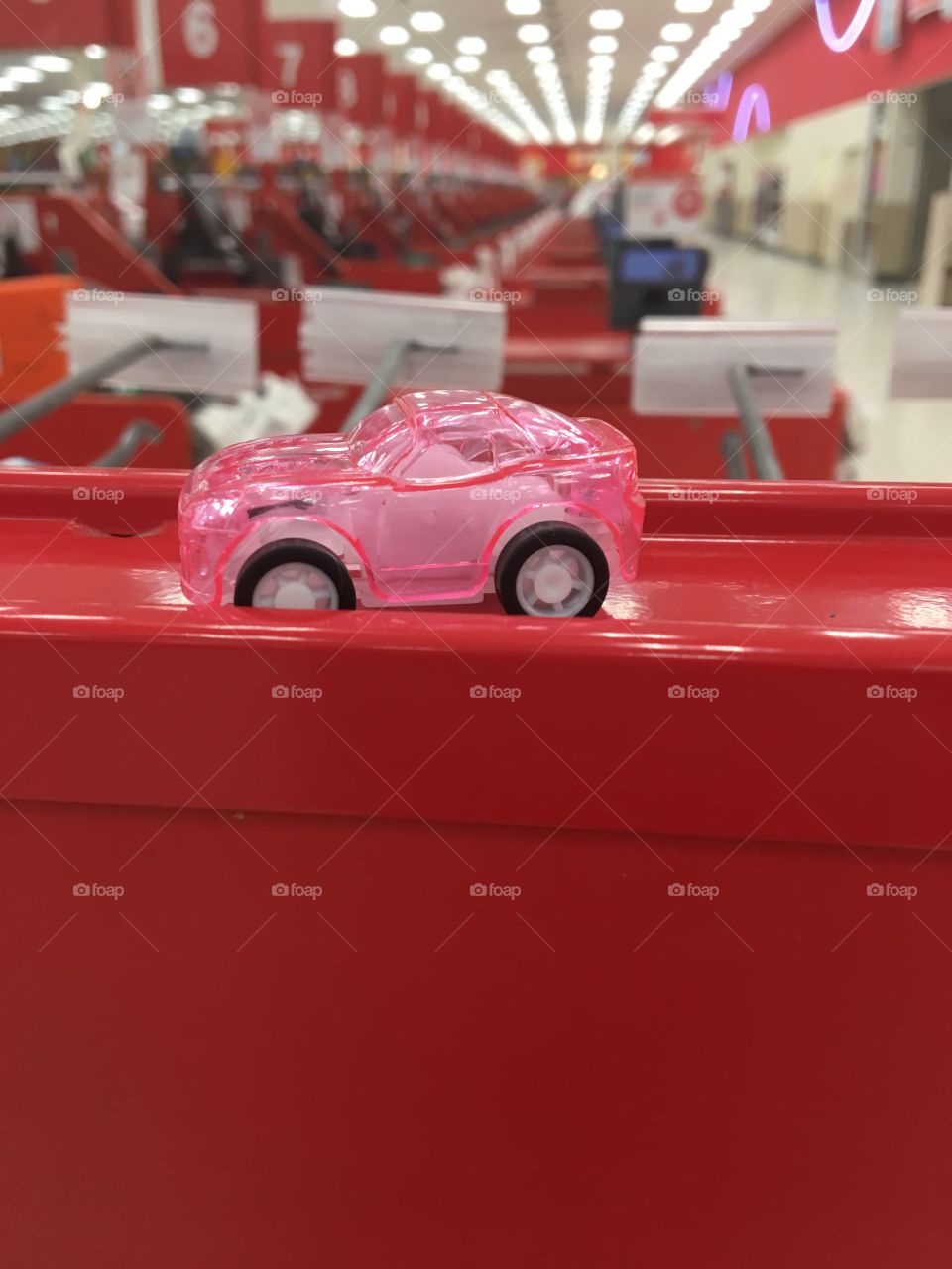 Pink car target 