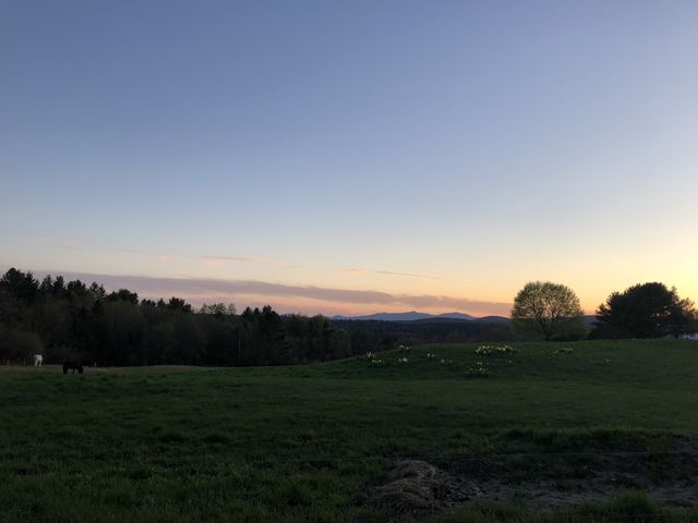 Sterling College, Craftsbury Common, VT sunset