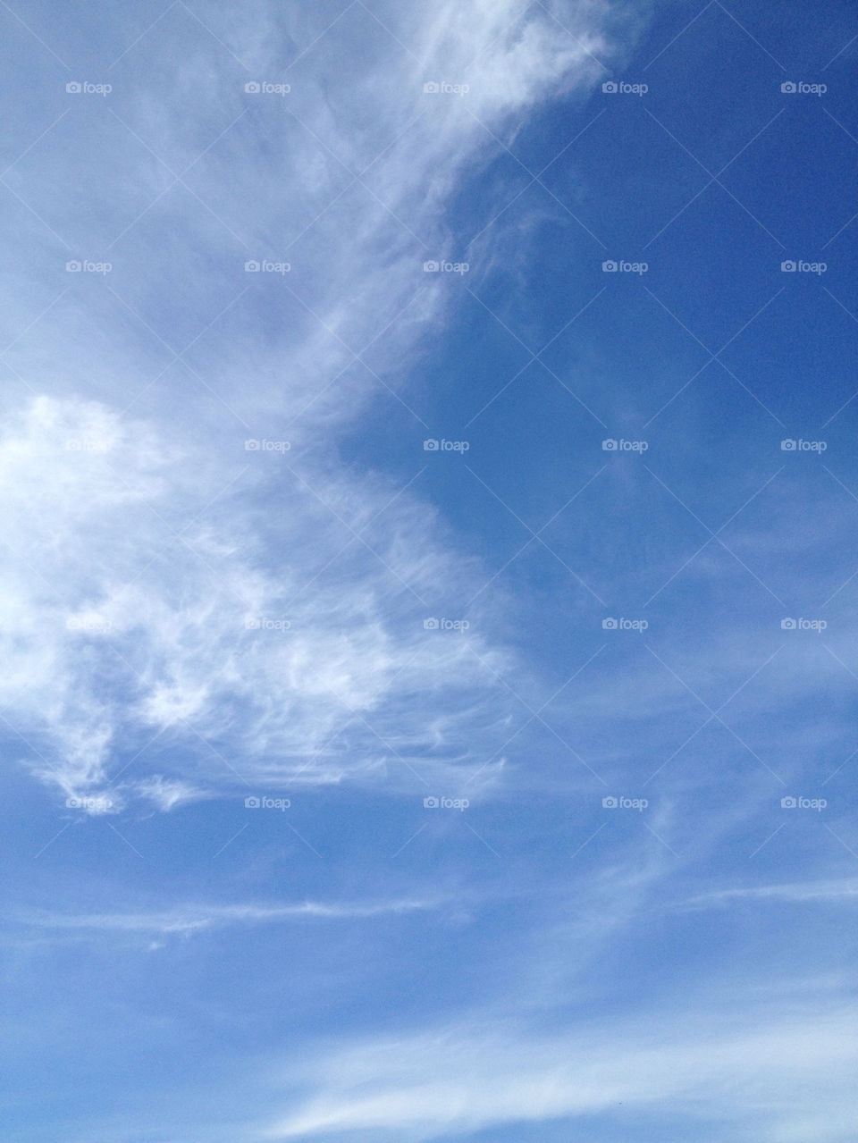 sky blue clouds cloud by haldblazard