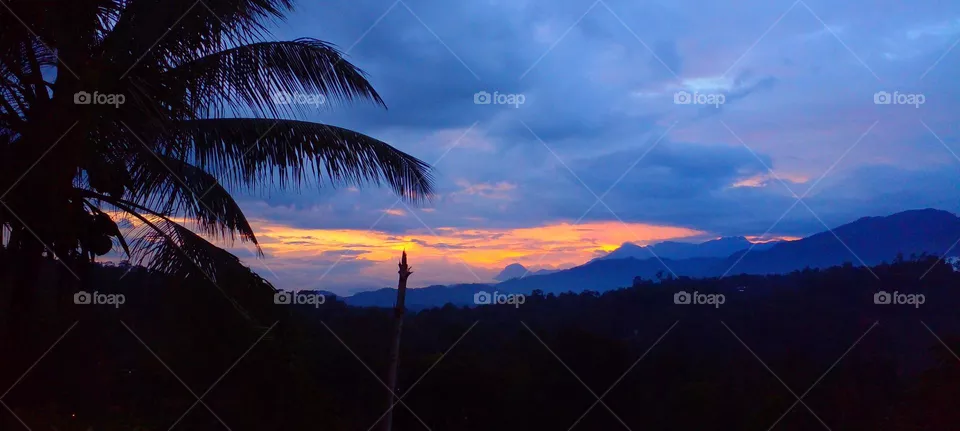 naturelove, evening sky, beautiful sky, blue sky,