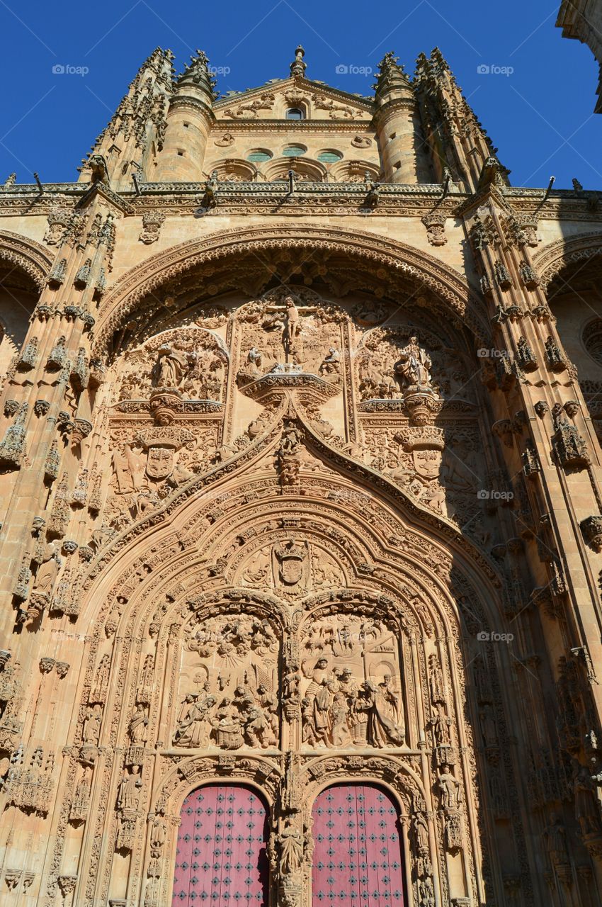 New Cathedral, Salamanca. Façade of the New Cathedral, Salamanca