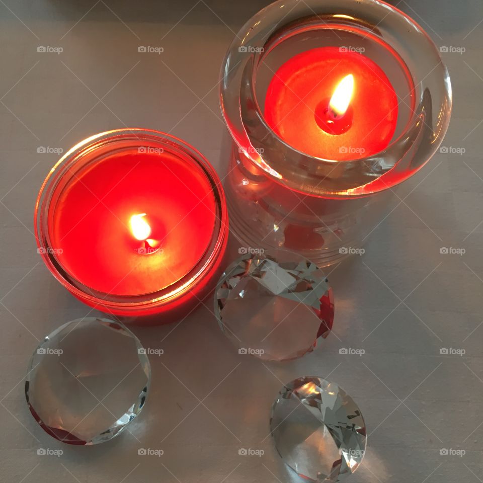 Burning candles 