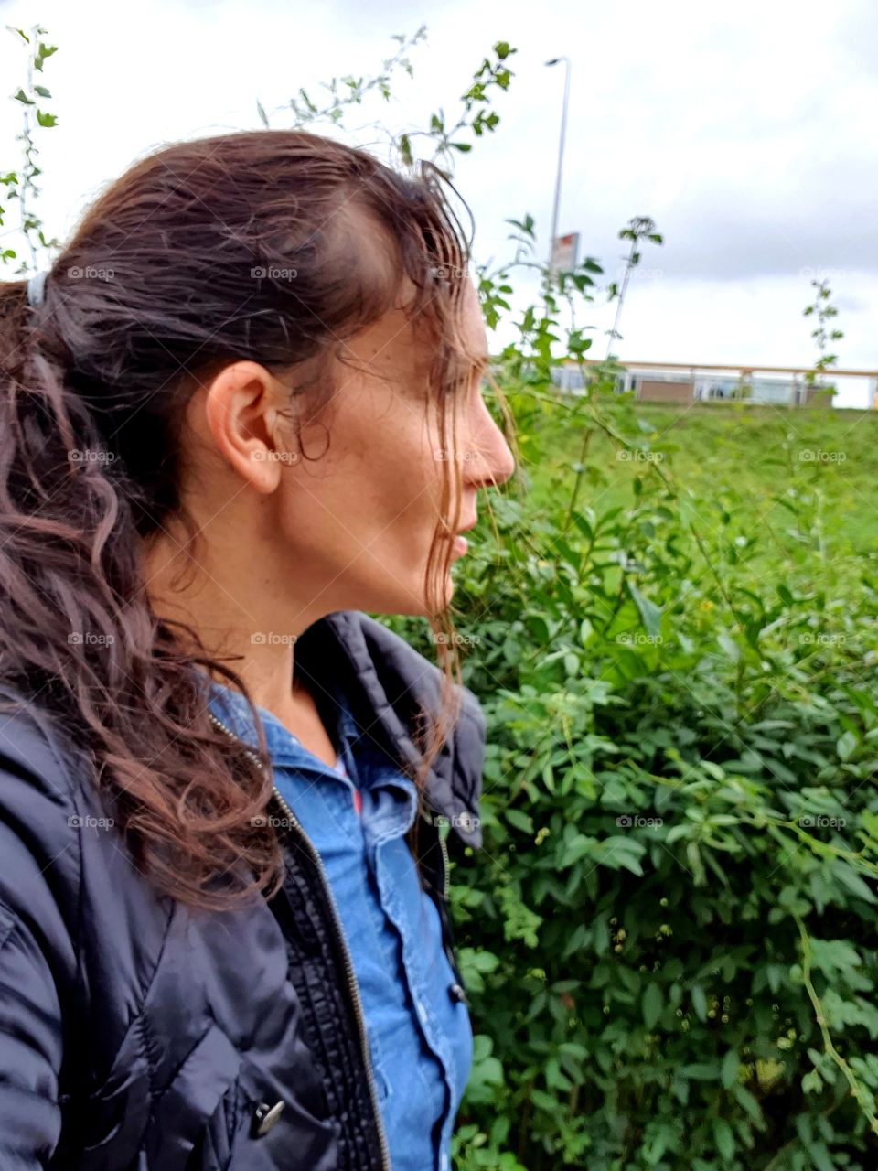 Outside during a walk