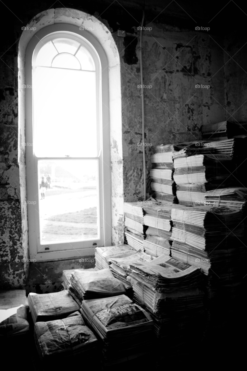books window black and white magazines by brooklana