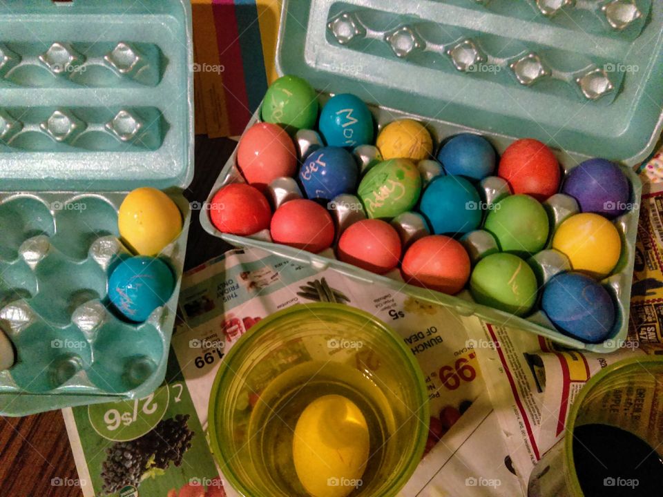 Dyed Easter Eggs