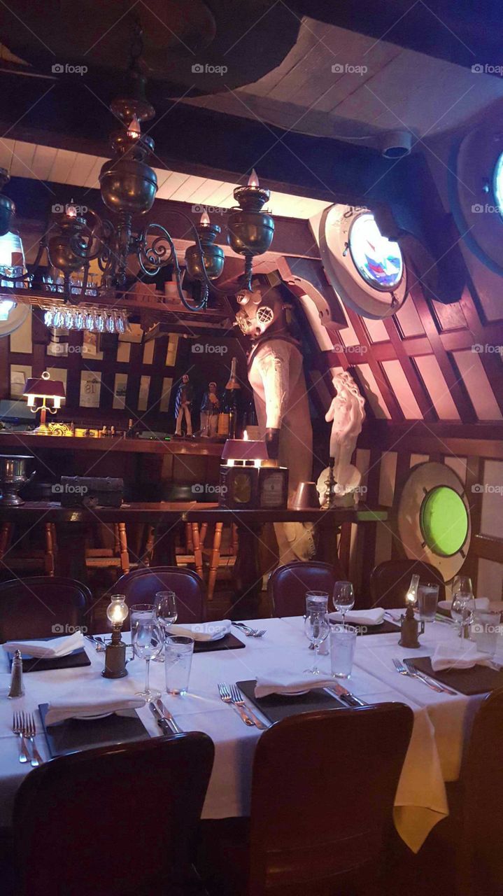 inside the floating island