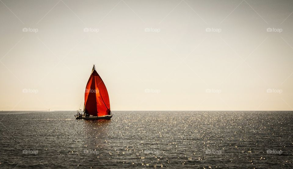 Red Sails at Sunset
