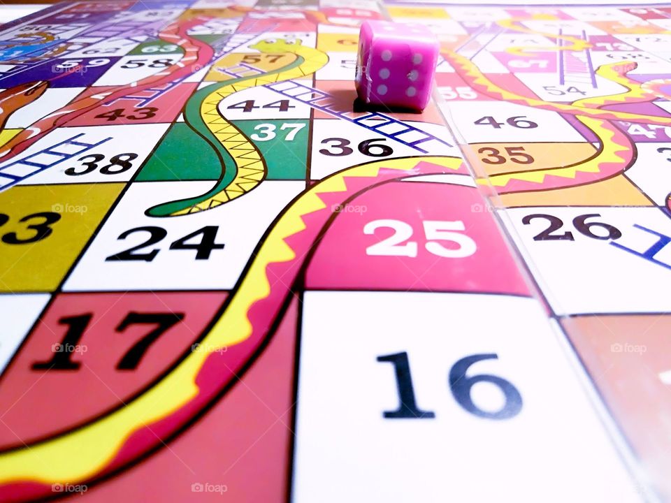 snake and ladder with dice