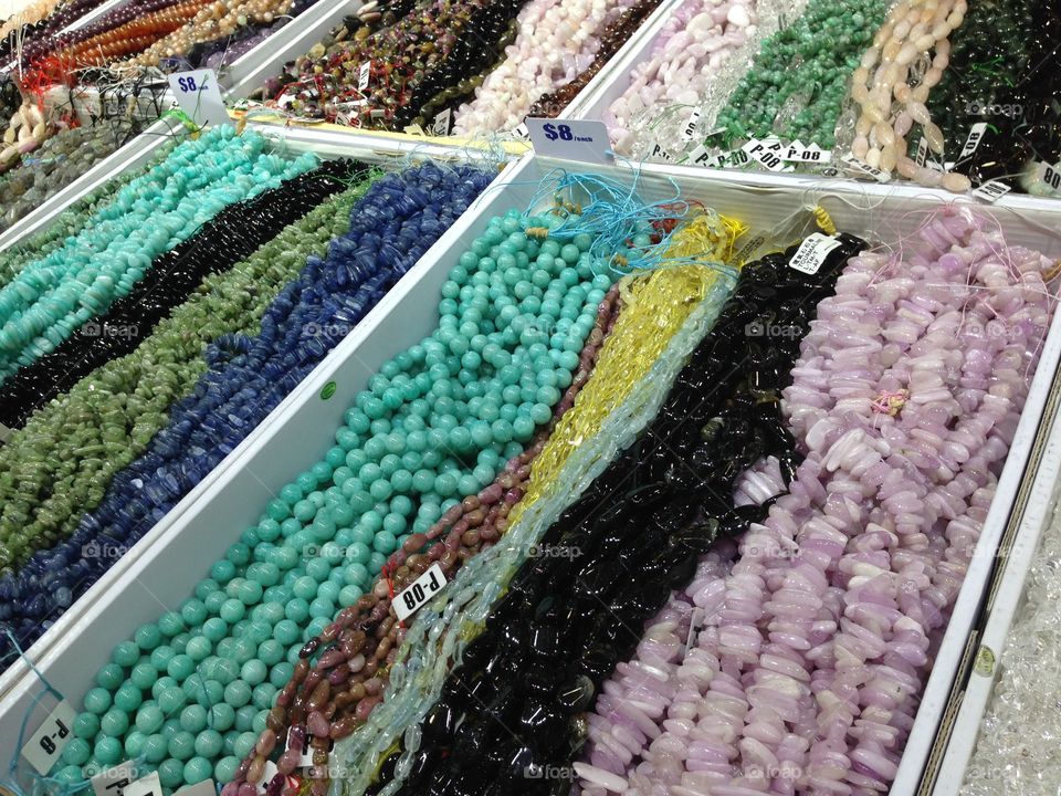 Beads at Tucson gem show