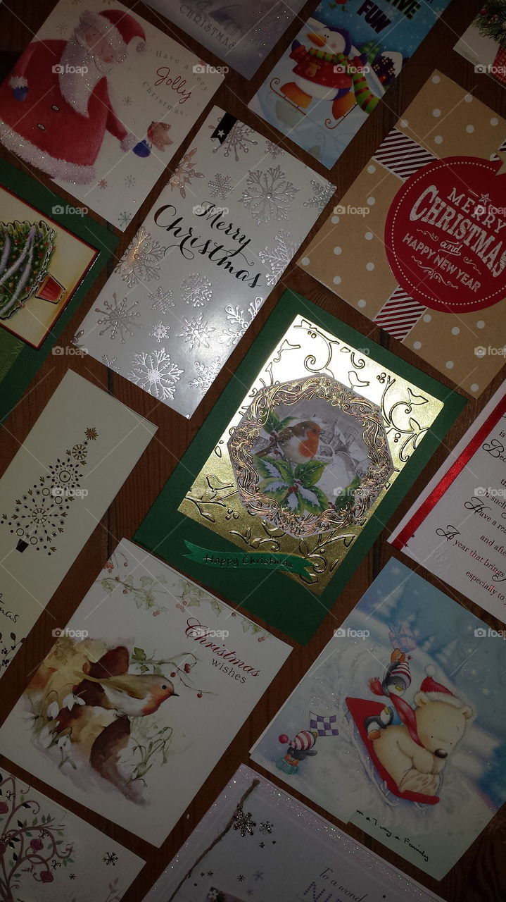 Christmas card display