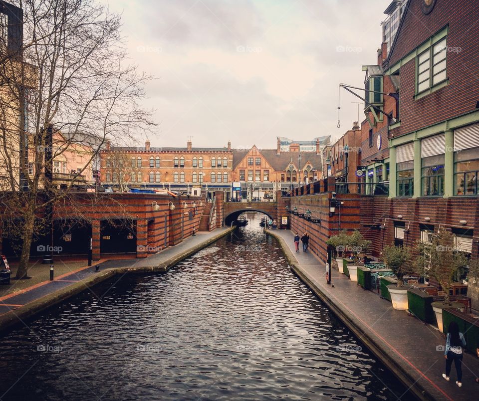 Brindley place in birmingham city centre
