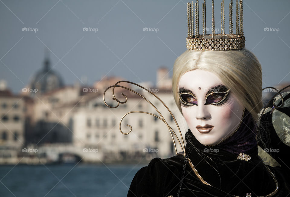 From one mask to another during Venice Carnival far from Covid 19
