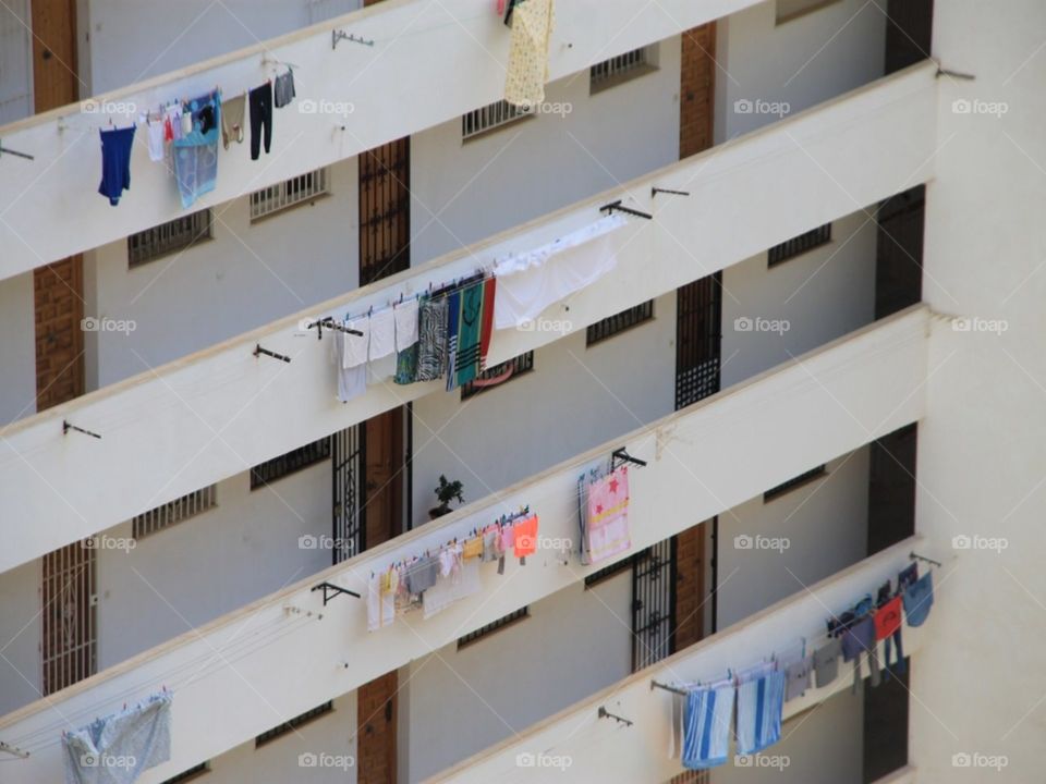 Primitive drying. Almuñecar, Spain