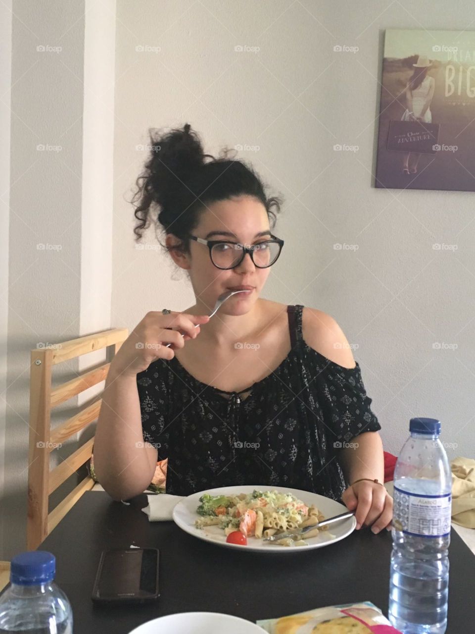 just a girl eating