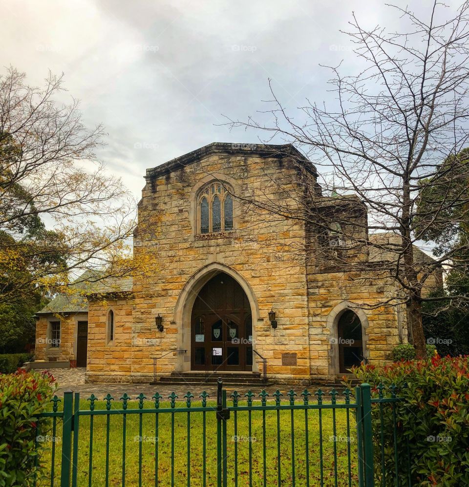The old stone church in a Pymble, Sydney 