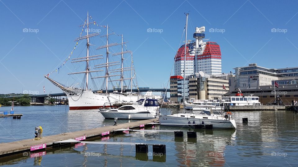 Gothenburg Sweden harbor - Lilla Bommen Göteborg Sverige