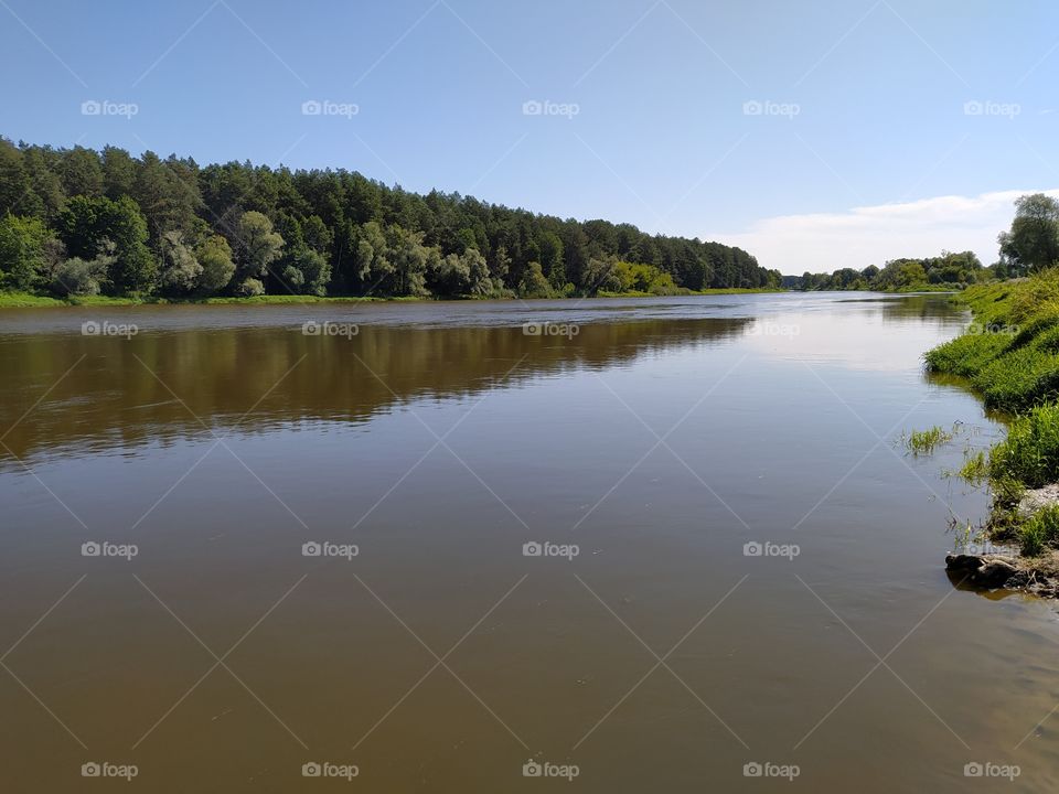 Bug river in eastern Poland