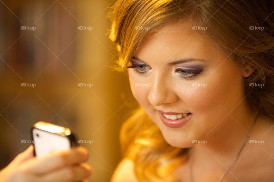 Pretty girl with phone