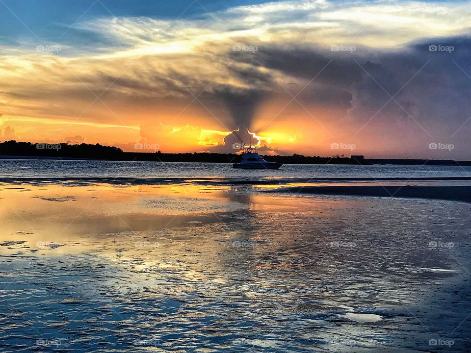 Sunset at Matanzas Inlet