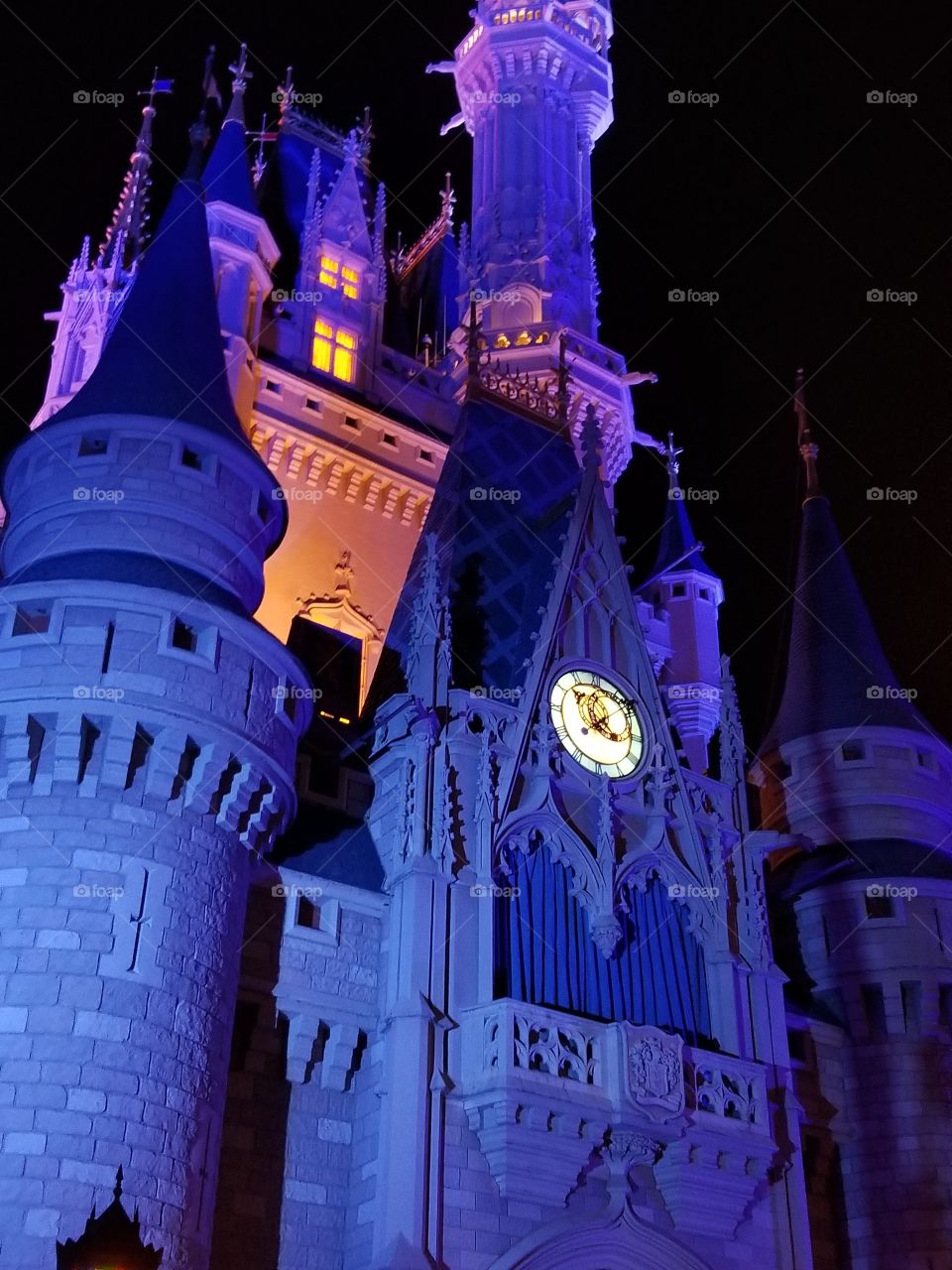 Cinderella's Castle at night