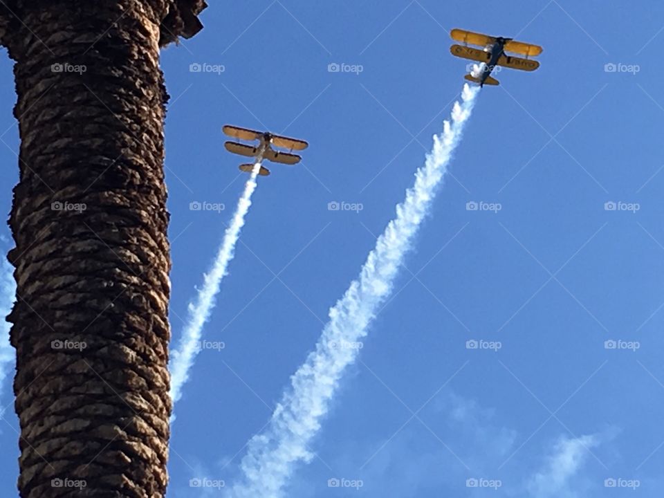 Vintage military airplanes.