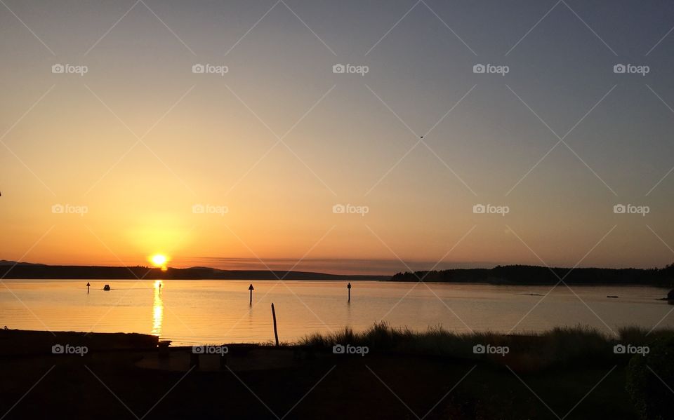 Serene Sunset. Puget Sound Sunset