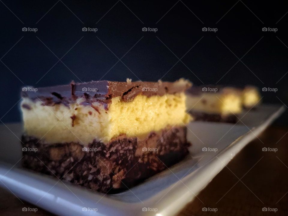 Homemade Nanaimo bars.