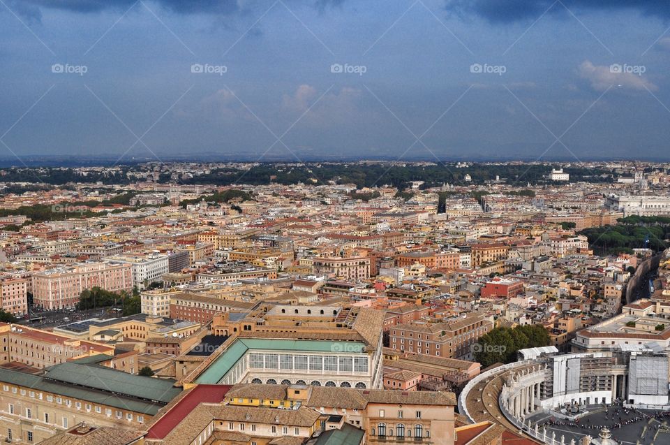 Rome, Italy from the St. Peter cathedral 