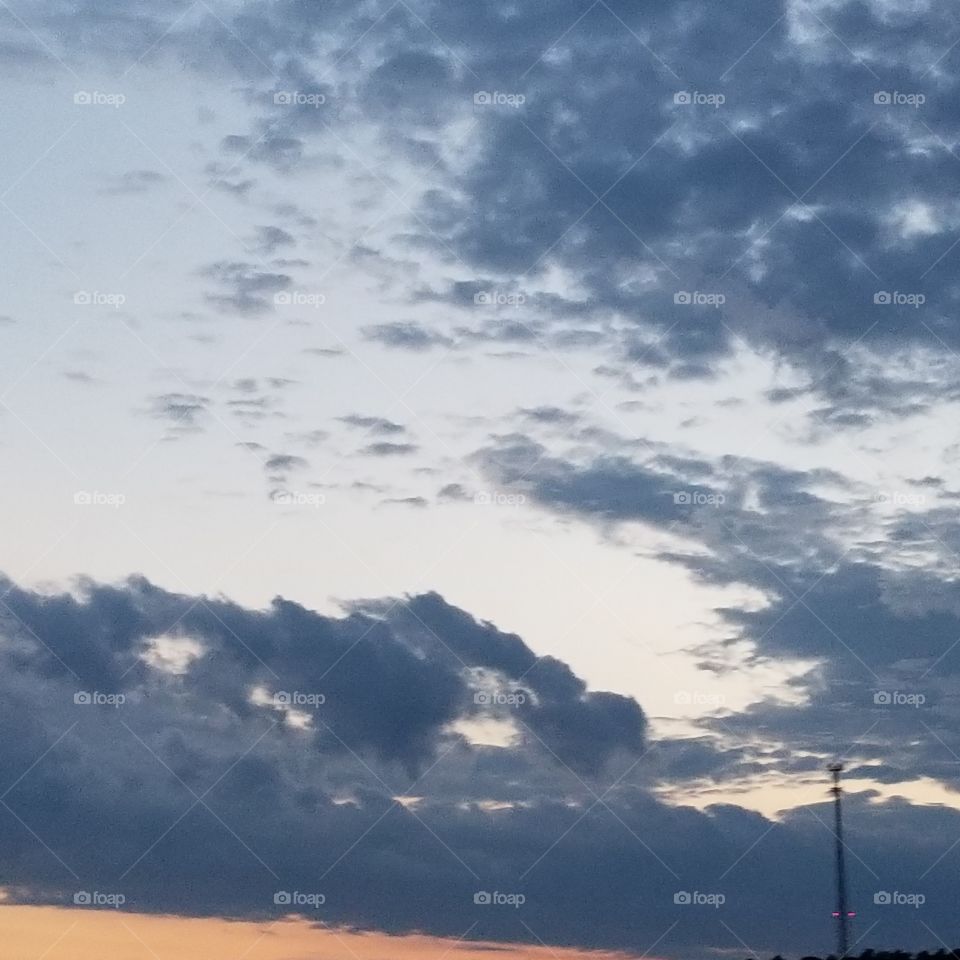 Oklahoma skies and highways