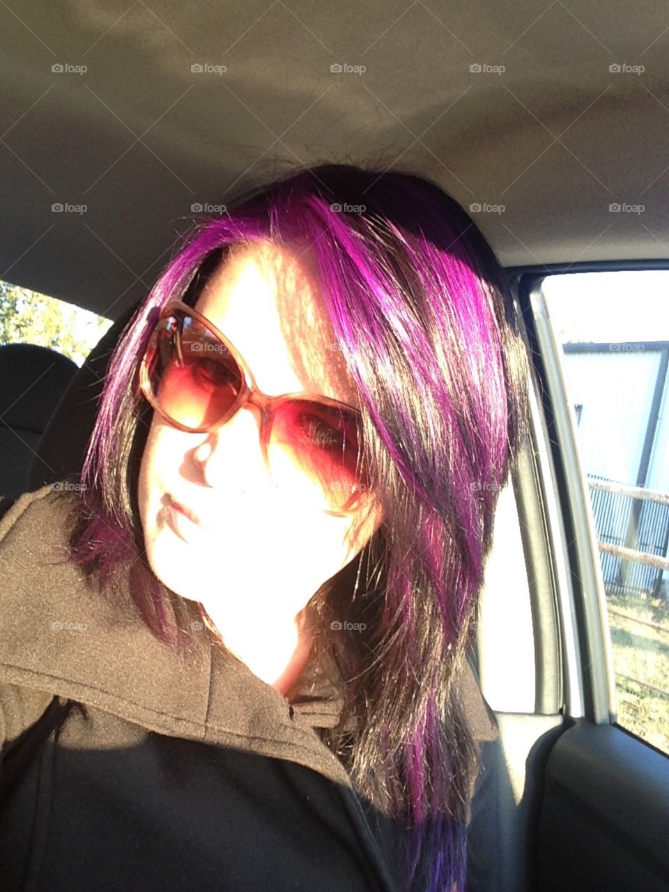 Purple hair, don't care...