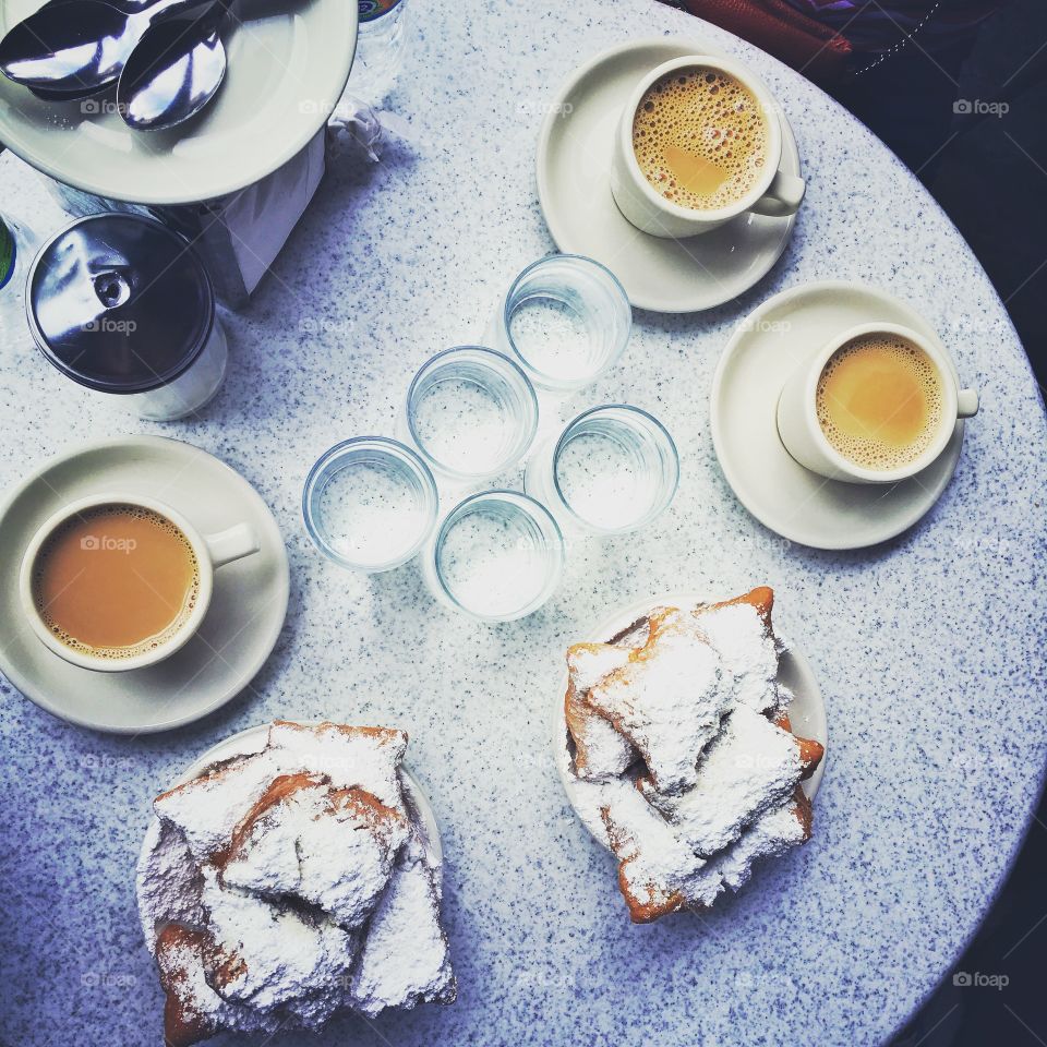 Beignets at restaurant