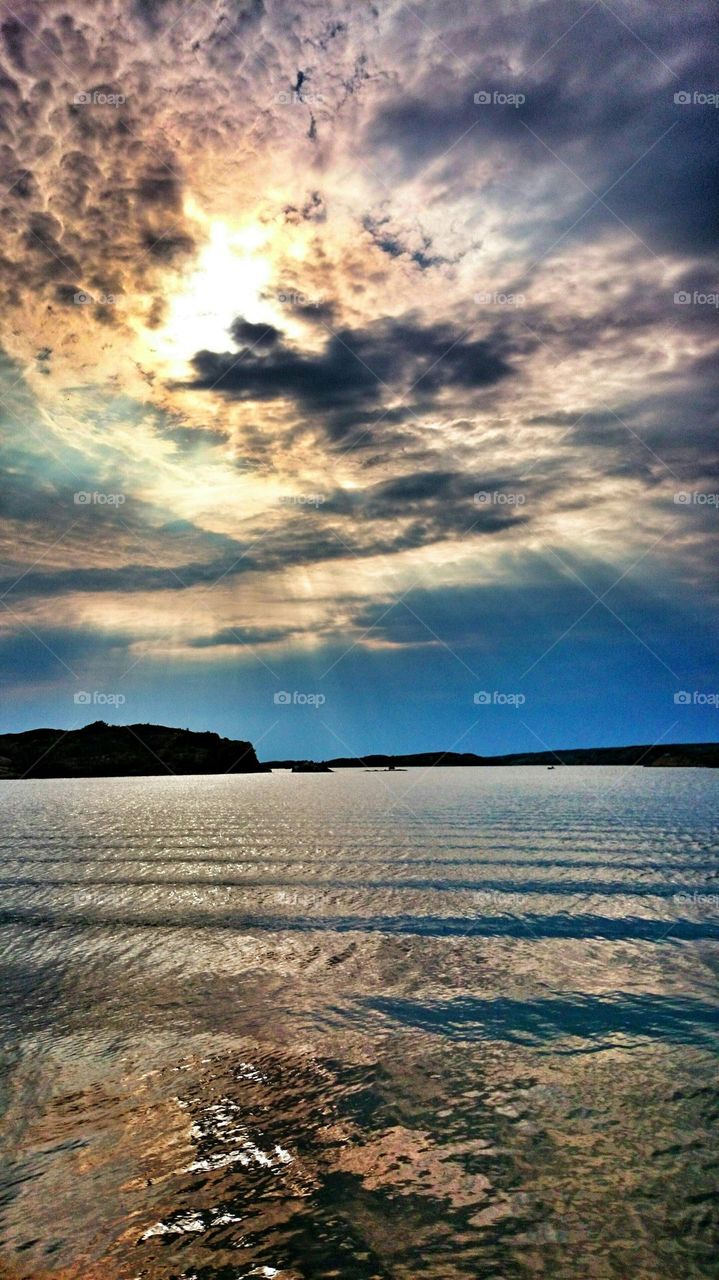 Clouds over the sea