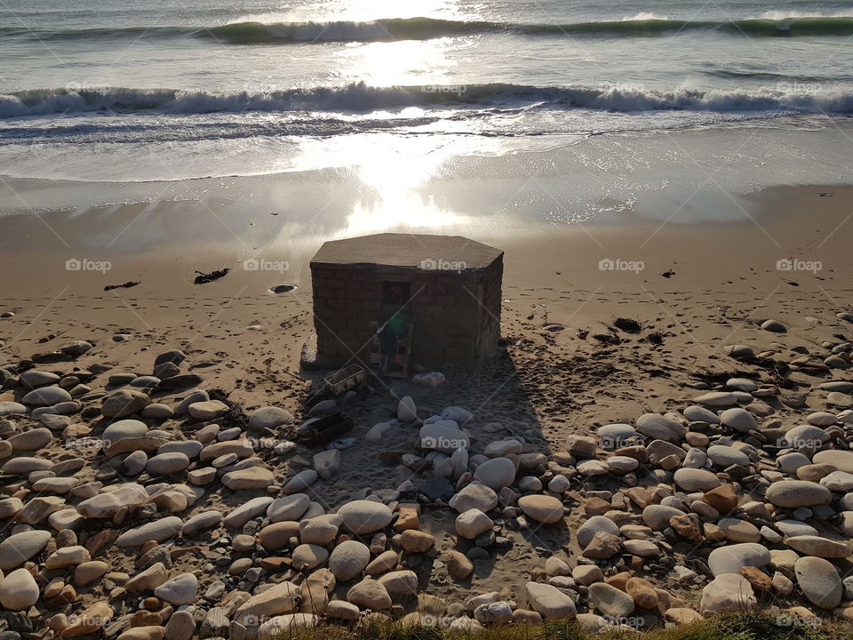 Pill box on the beach, Praa Sands
