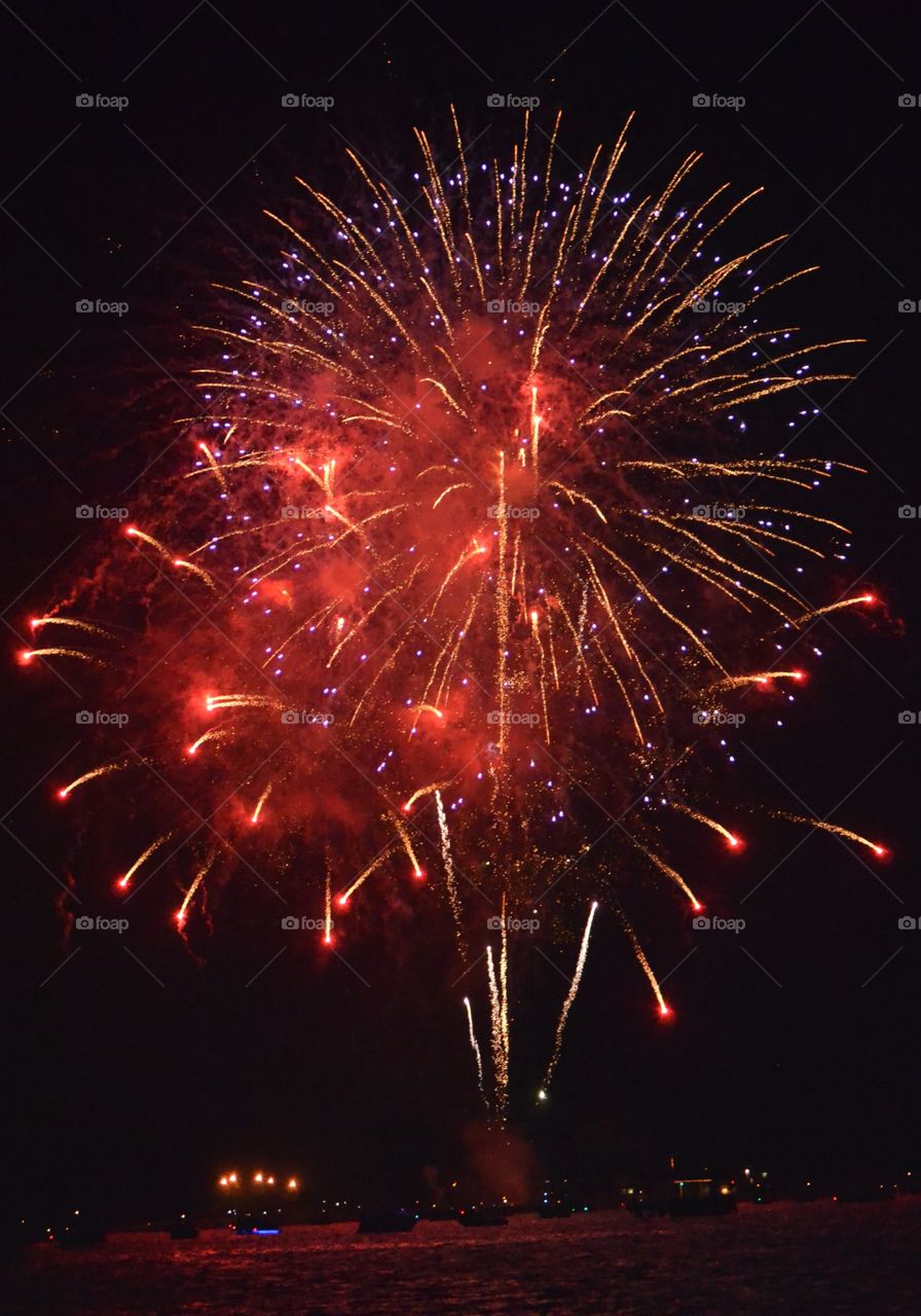 Fireworks. 4th of July celebration with fireworks 