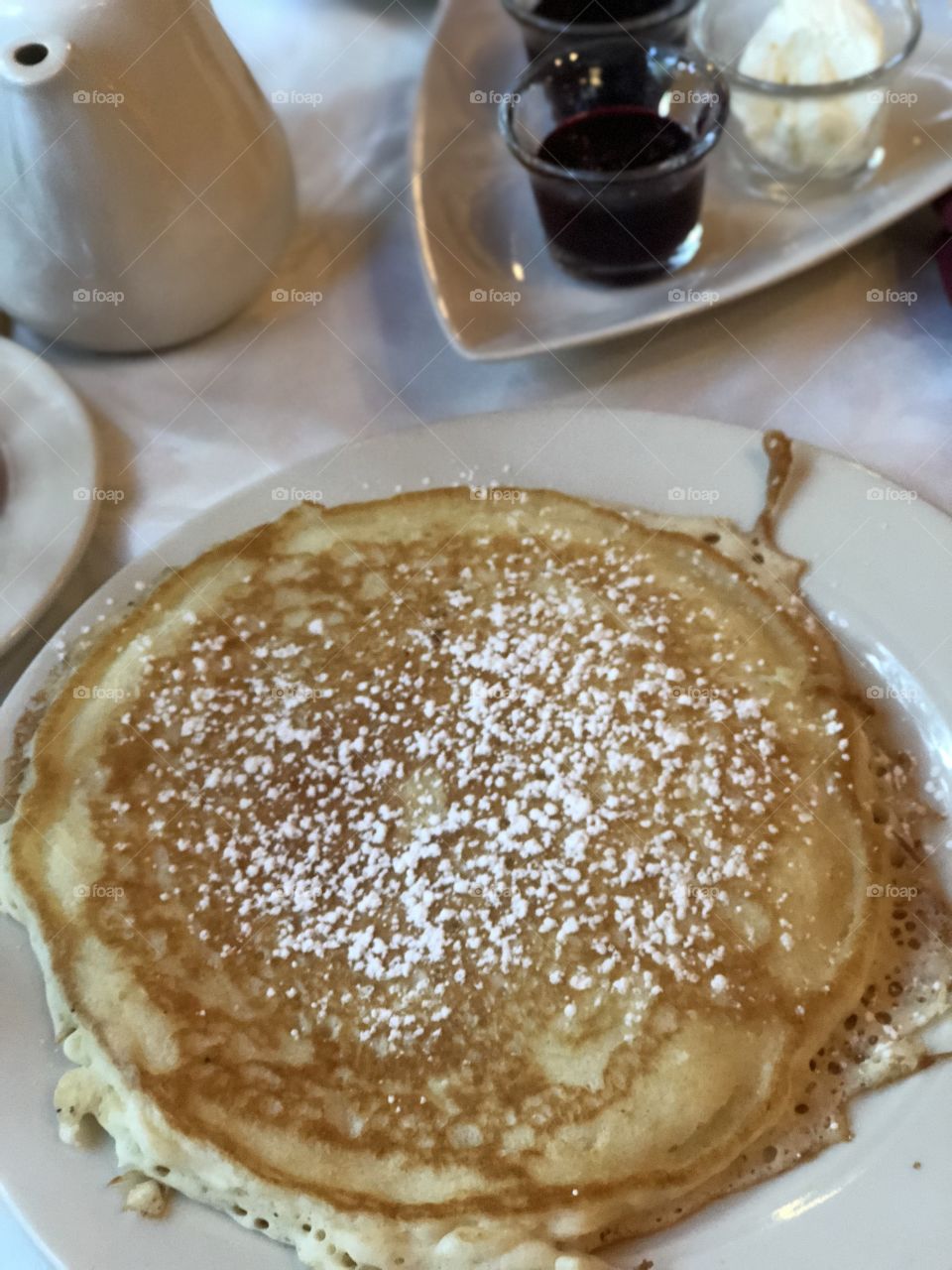 Amazing pancake for breakfast in Jenny Lake, Wyoming 