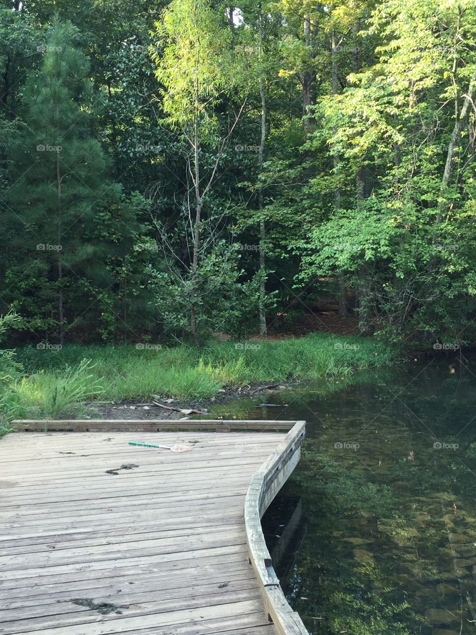 Dock at the rivers edge