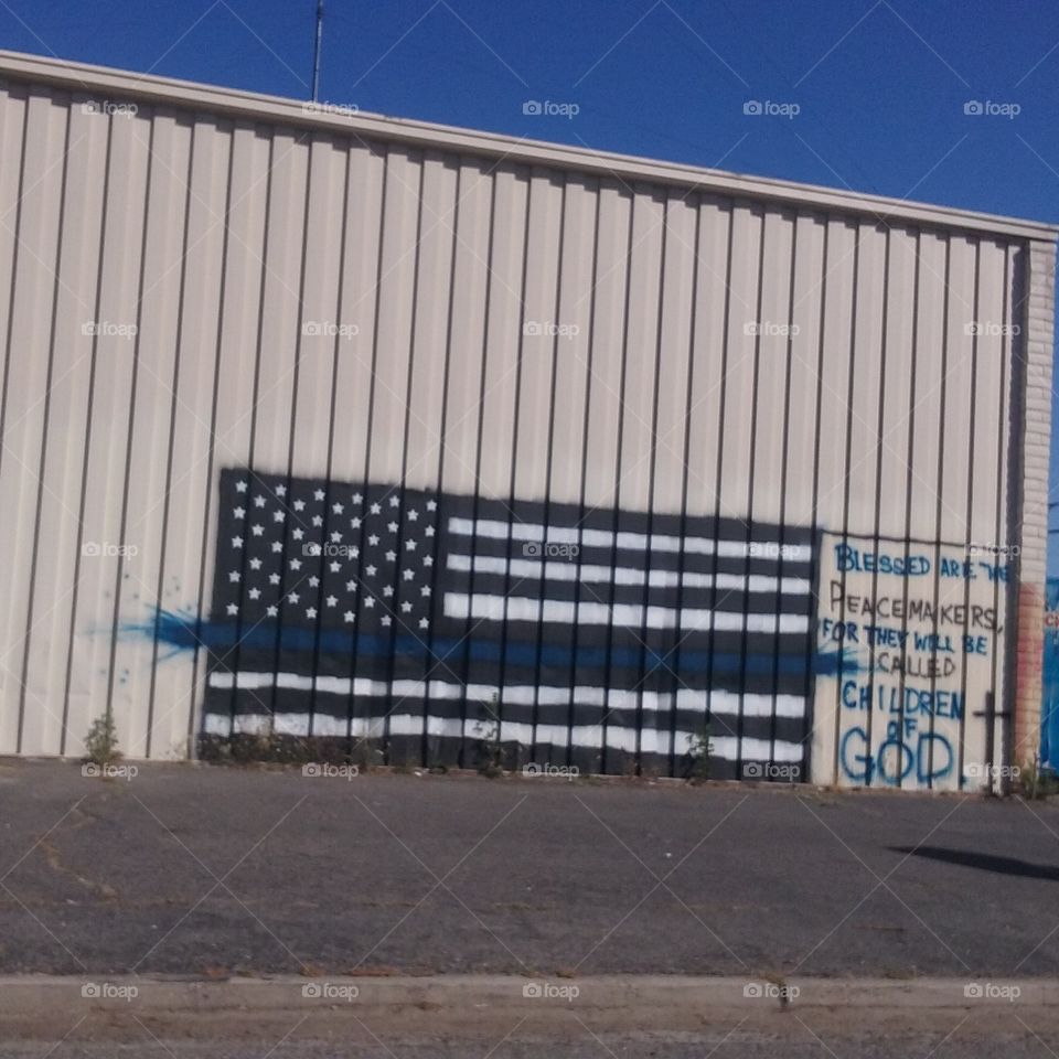 Blue Lives Matter tag