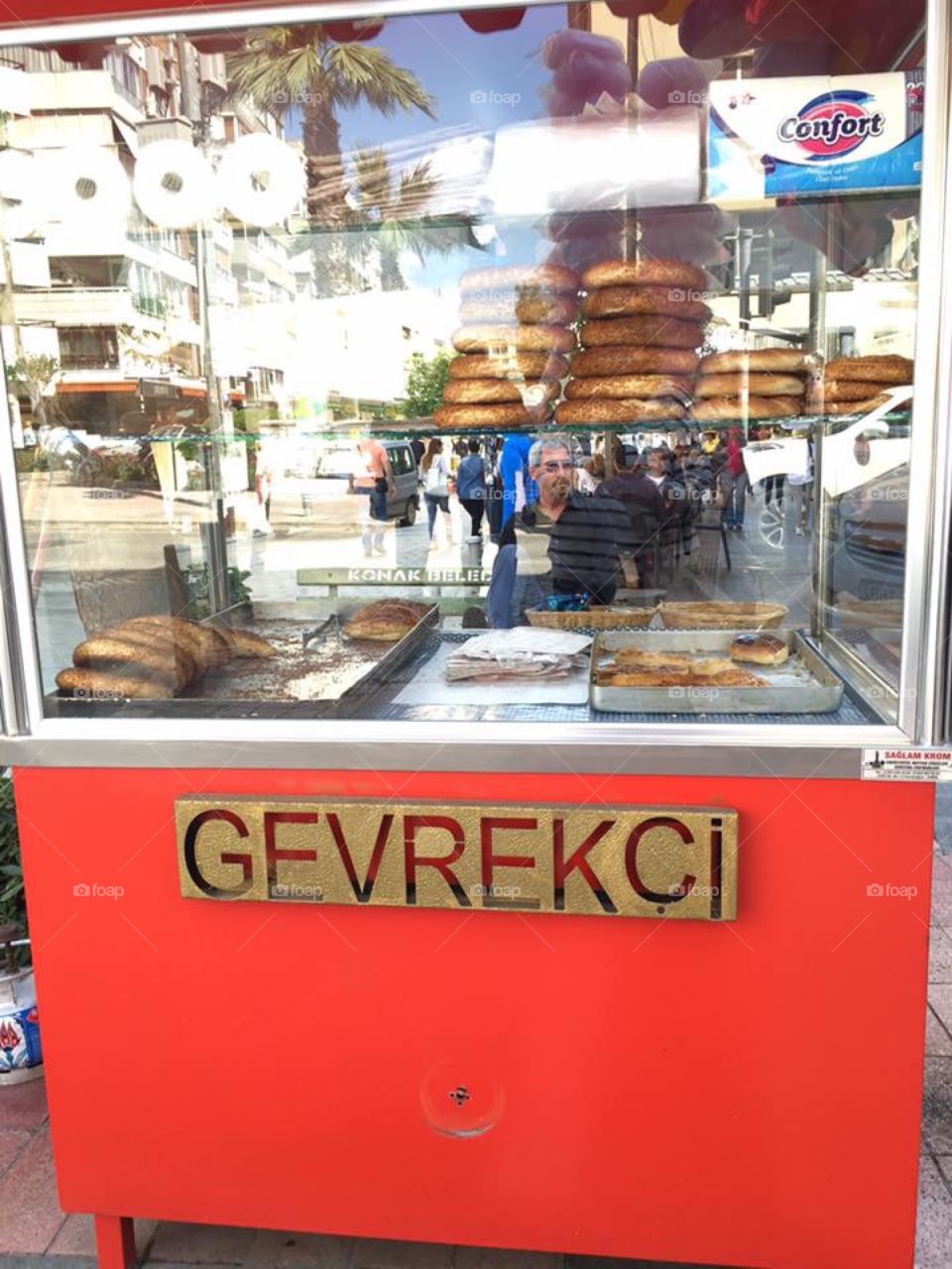 Turkish sesame bagel seller.