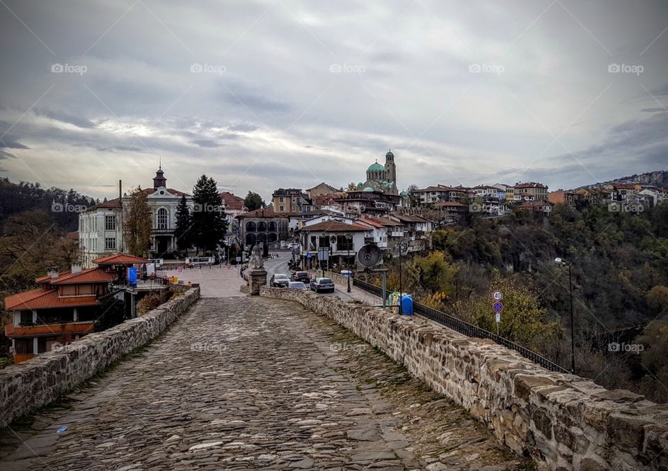 Infront of tje castle ofTsareves in Veliko Tarnavo